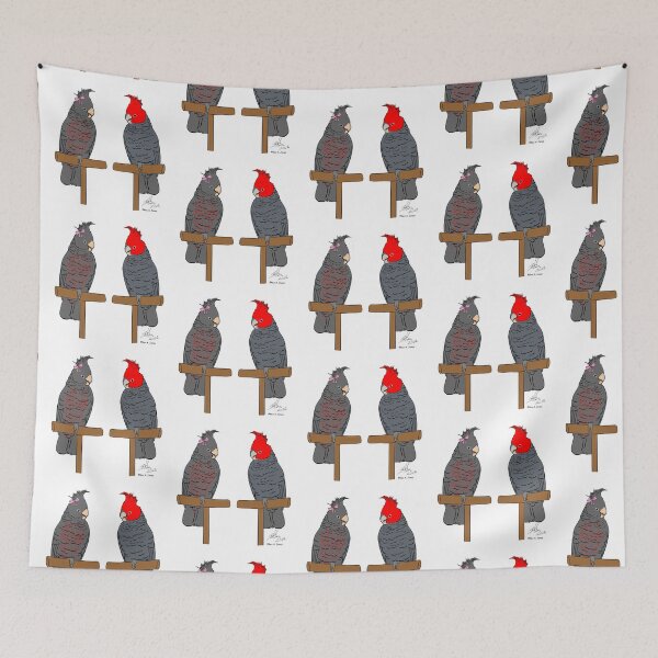 Item preview, Crazy Bird Lady with Gang Gang Cockatoos designed and sold by Laughing Parrot Studio.