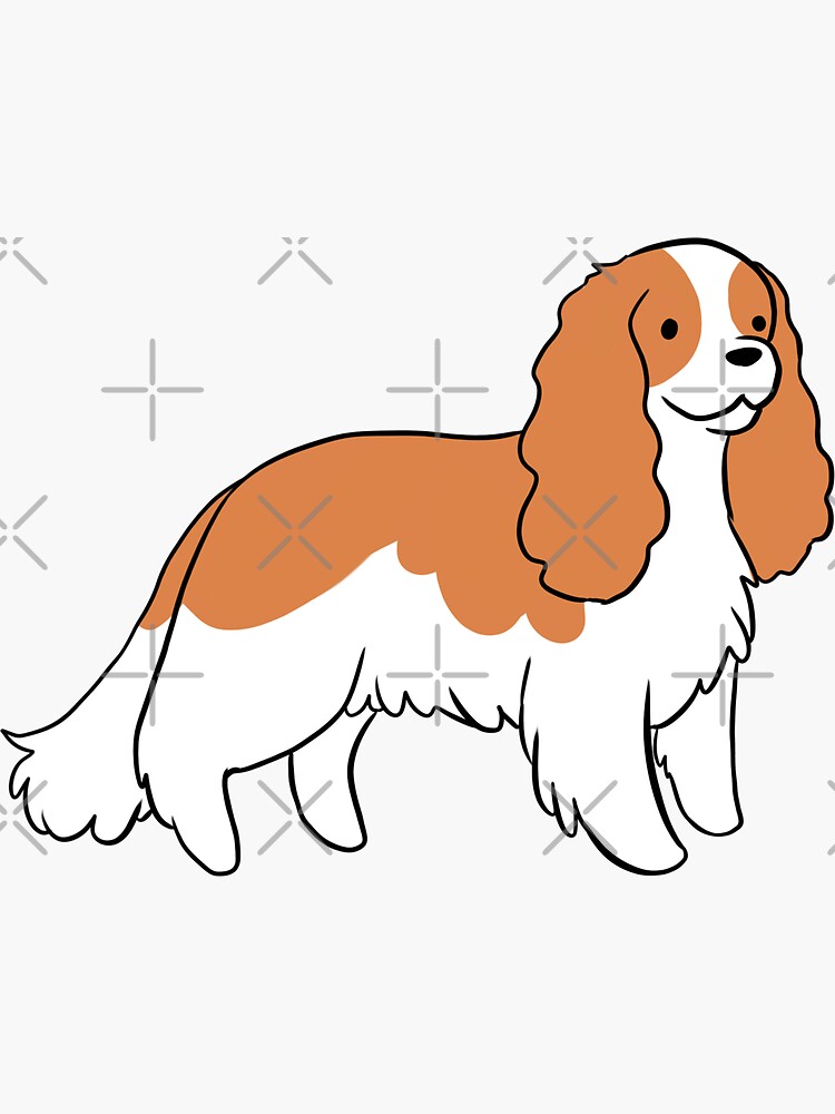 50-Pack Cavalier King Charles Spaniel Stickers - Cute Dog Decals For Scrapbooks & Crafts