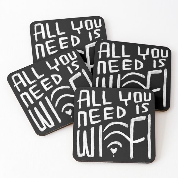 Item preview, All You Need is Wifi, Digital Nomad, Free Wi Fi designed and sold by badlydrawnbabe.