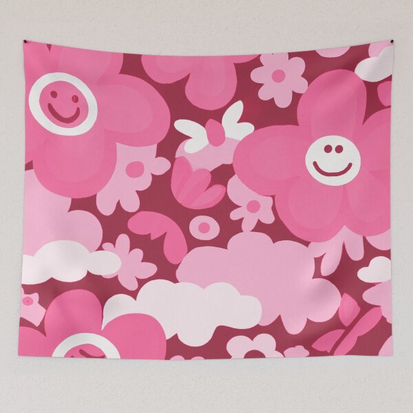 Item preview, Pink floral pattern designed and sold by Timegraf.