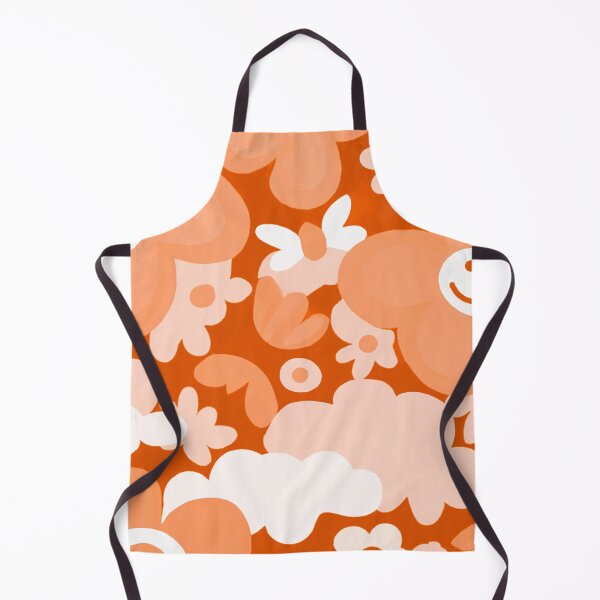 Item preview, Orange floral pattern designed and sold by Timegraf.