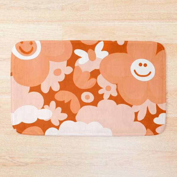 Item preview, Orange floral pattern designed and sold by Timegraf.