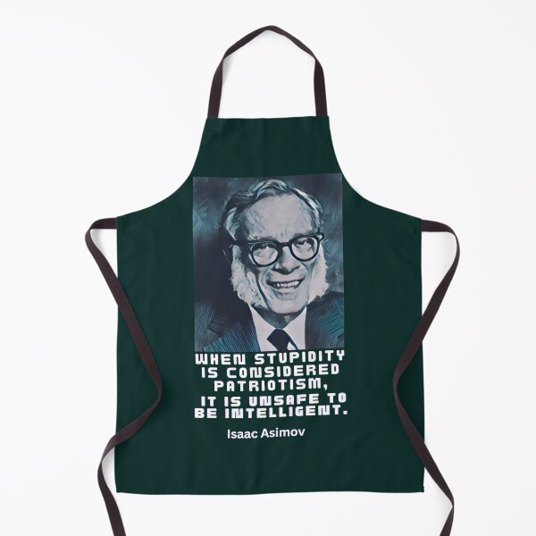 Item preview, Isaac Asimov quote, white text designed and sold by artbleed.
