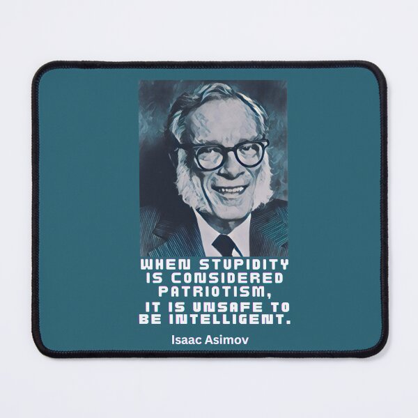 Item preview, Isaac Asimov quote, white text designed and sold by artbleed.