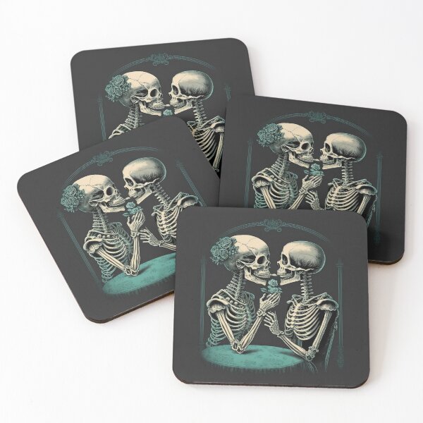 Item preview, Skeleton Couple in Love Valentines, Wedding, Anniversary, Birthday Funny Gift  designed and sold by CoyoteStudio.