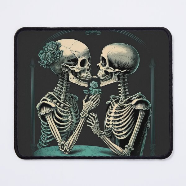 Item preview, Skeleton Couple in Love Valentines, Wedding, Anniversary, Birthday Funny Gift  designed and sold by CoyoteStudio.