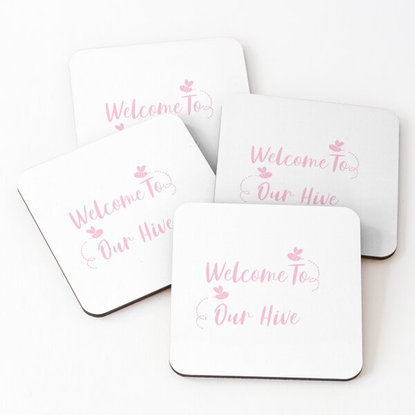 Item preview, Dusty Rose Pink Welcome To Our Hive designed and sold by Lexie-bear.