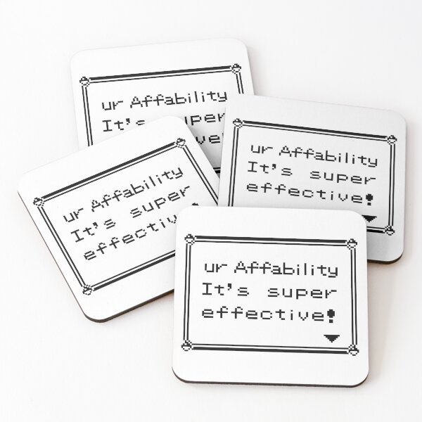 Item preview,  affability is the answer to everything! Our merchandise with the phrase 'ur affability is super effective'" designed and sold by GeekLook.