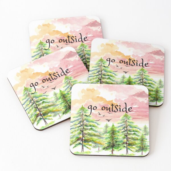 Item preview, Go outside, watercolor designed and sold by therapymama.