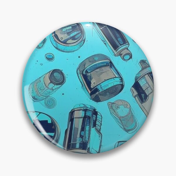 Item preview, Random Blue Containers designed and sold by Canadamarsworks.
