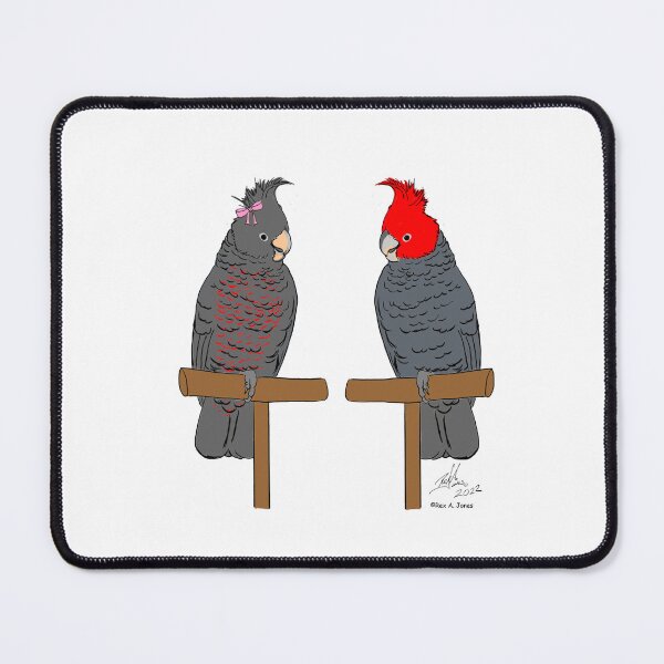 Item preview, Crazy Bird Person with Gang Gang Cockatoos designed and sold by Laughing Parrot Studio.