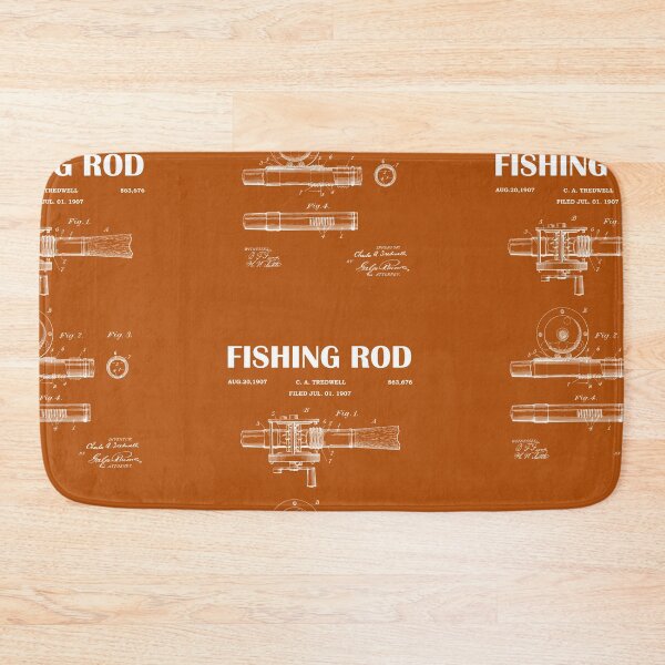 Item preview, 1907 Fishing Reel Patent - Fishing Rod patent blueprint- vintage drawing art- black chalkboard - green chalkboard designed and sold by ismdesigner.