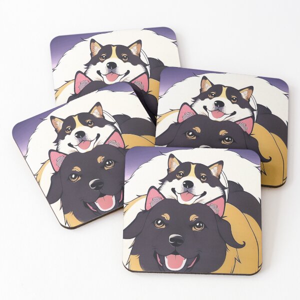 Item preview, A cute ukiyo dog  designed and sold by mnemosynekoto.
