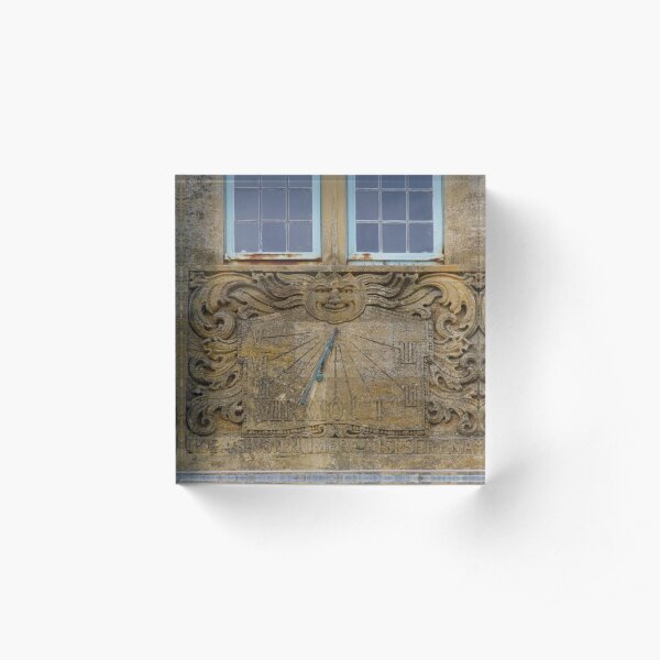 Sun Dial, Lyme Regis Acrylic Block