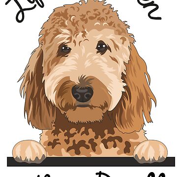 Vorschaubild zum Design Das Leben ist golden mit einem Doodle, Golden Doodle Dog Mom Geschenk von doodle189