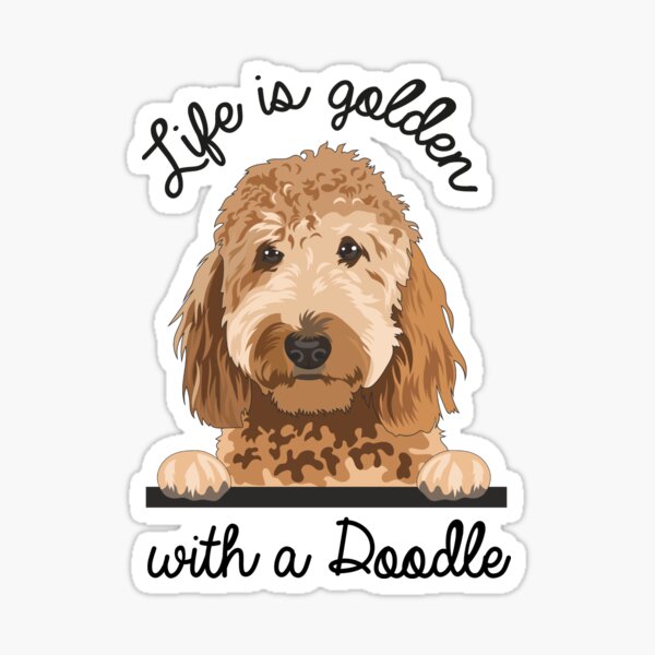 Item preview, Das Leben ist golden mit einem Doodle, Golden Doodle Dog Mom Geschenk designed and sold by doodle189.