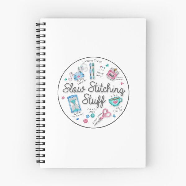 Item preview, Slow Stitching Stuff Sticker - A List of All the Things Slow Stitchers Use designed and sold by bellamells.