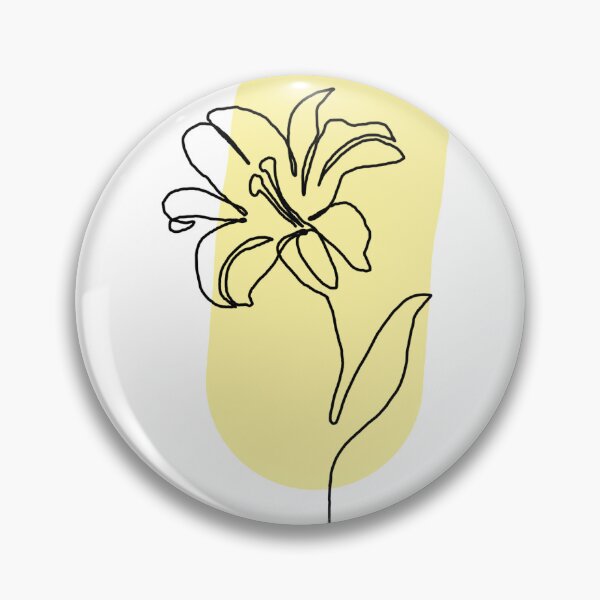 Item preview, Flower outline yellow designed and sold by faithhhhk.