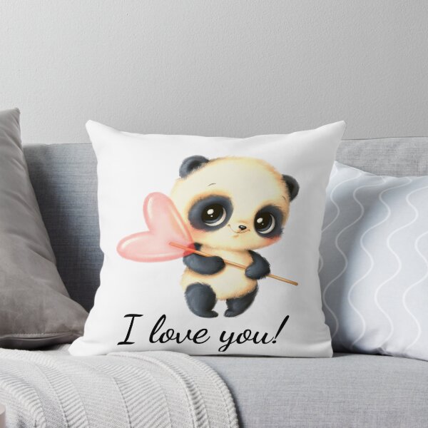 Item preview, I love you cute panda designed and sold by Kajleq.