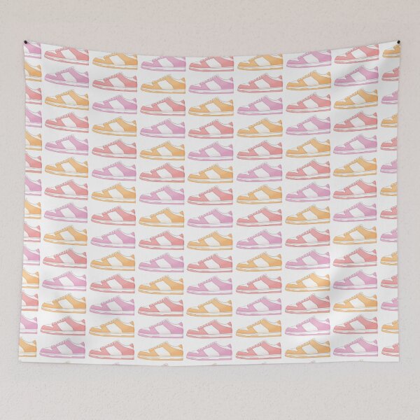 Item preview, Pastel Sneakers Print  Pink and Orange  designed and sold by overlychromatic.