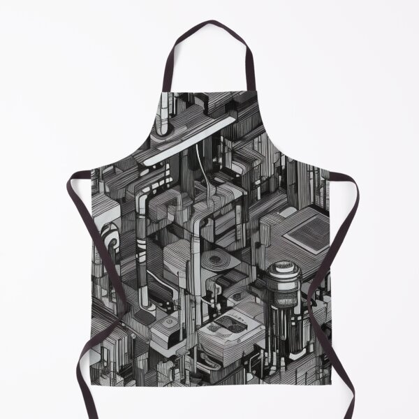 Item preview, Mechanical Patterns Container Connections, Black and White designed and sold by Canadamarsworks.