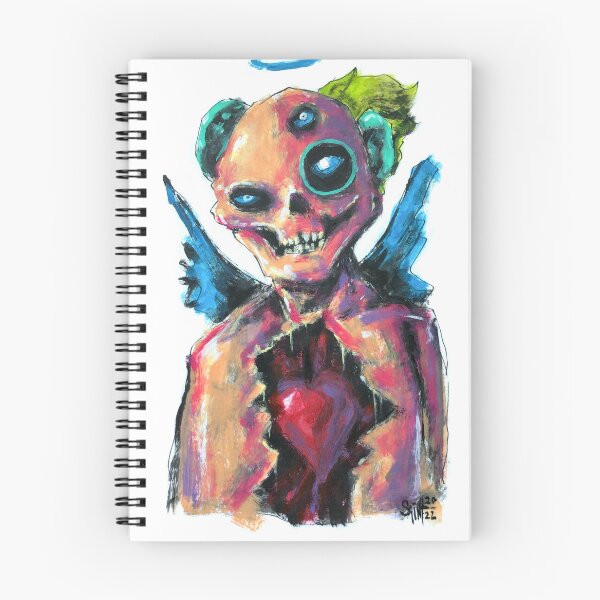 Artikelvorschau, Angel Zombie Mutant Horror Zeitgenössische Abstrakte Acrylhandzeichnung Bunte Malerei Kunst entworfen und verkauft von Ruslan Aksenov.