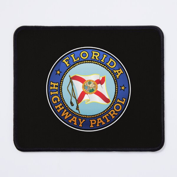 Vista previa del artículo con la obra «Florida Highway Patrol - eBadge - Escudo- Logotipo - Emblema v2», diseñado y vendido por Osprey Tees.