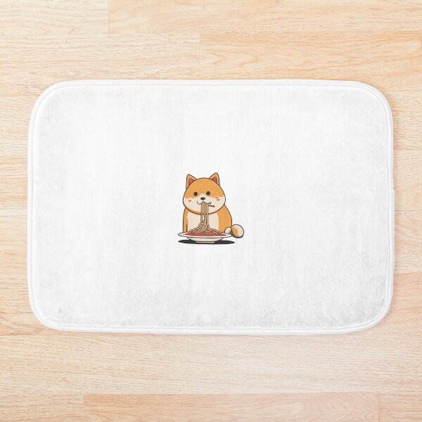 Item preview, Shiba dog eats pasta designed and sold by RiderSpoon.