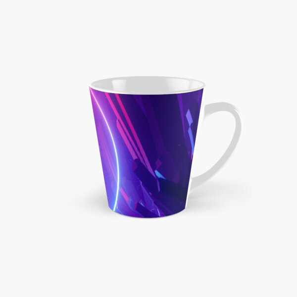 Premium AI Image  Purple coffee mug with a white rim on a plain surface  generative ai