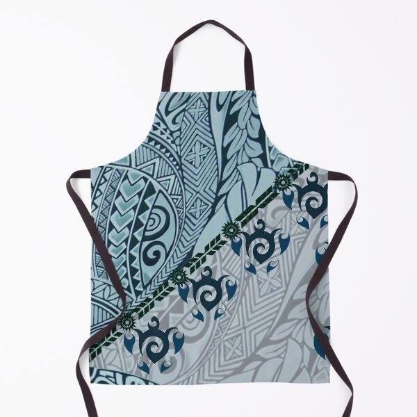 Item preview, awaiian Tapa Cloth: Blue Honu and Monstera Fusion designed and sold by J Marielle Designs.