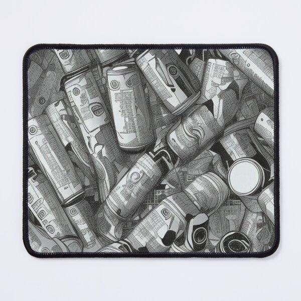 Item preview, Black and White Image of Random Abstract Cans designed and sold by Canadamarsworks.