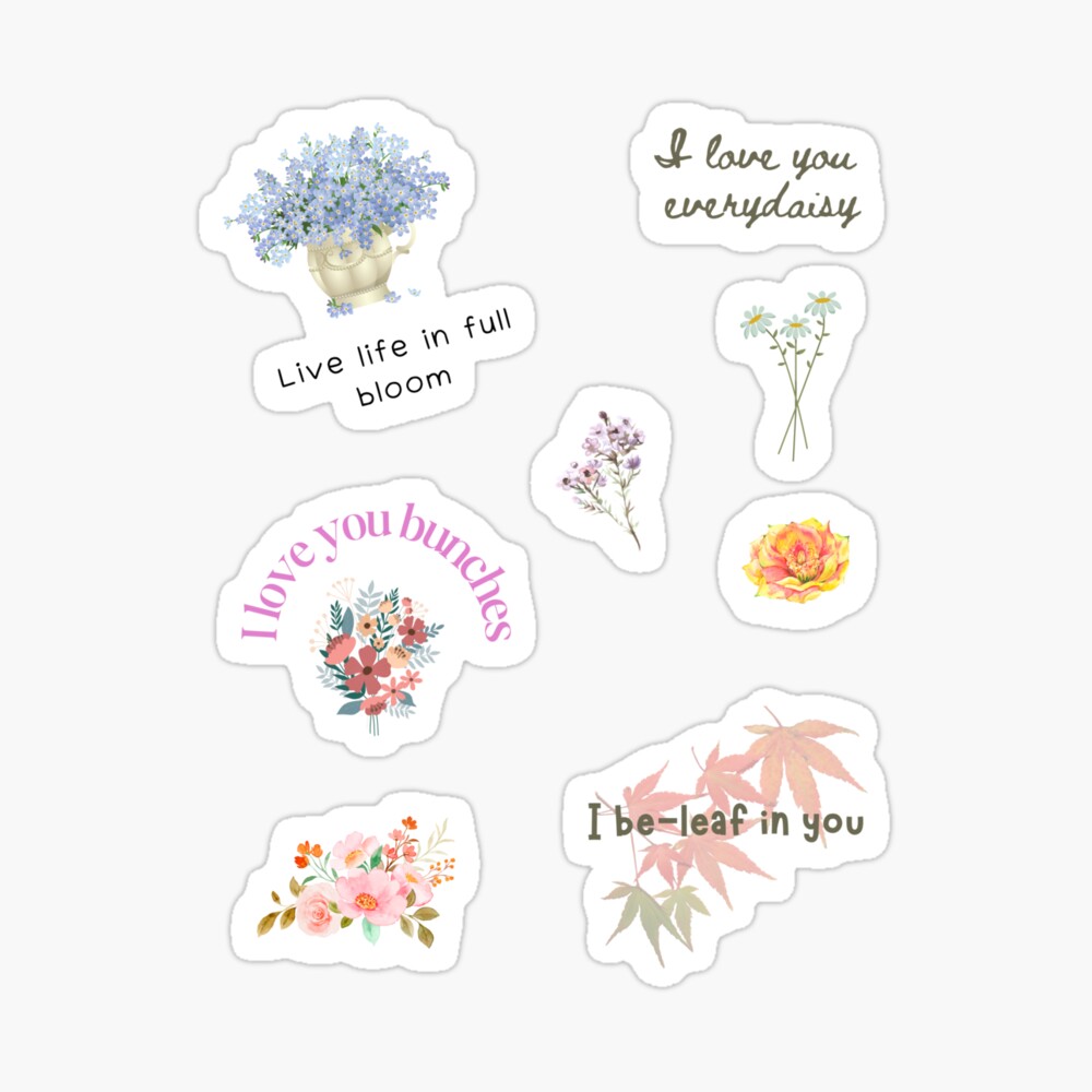 Cute and Funny Flower Puns, Florals and Flower Jokes Pack For Flower Lovers  and Gardeners