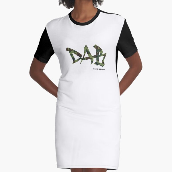 DAB camo Graphic T-Shirt Dress
