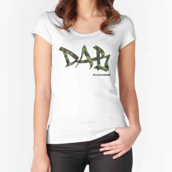 DAB camo Fitted Scoop T-Shirt