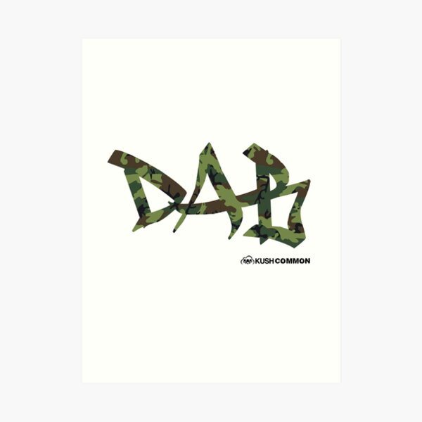 DAB camo Art Print