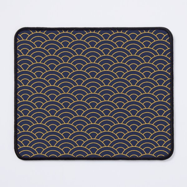 Item preview, Japanese Wave Pattern - Navy and Gold designed and sold by Daniel Bevis Design.