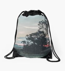 Farm Sunset Drawstring Bag