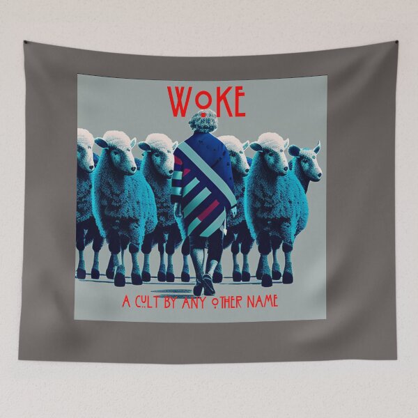 Item preview, Woke is a Cult  designed and sold by Naomi Gutierrez Parrish.