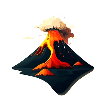 Artwork thumbnail, erupting volcano by RiderSpoon