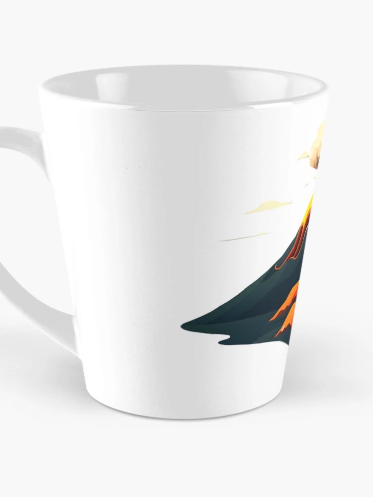 Thumbnail 3 of 4, Coffee Mug, erupting volcano designed and sold by RiderSpoon.