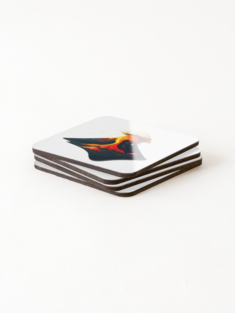 Thumbnail 4 of 5, Coasters (Set of 4), erupting volcano designed and sold by RiderSpoon.