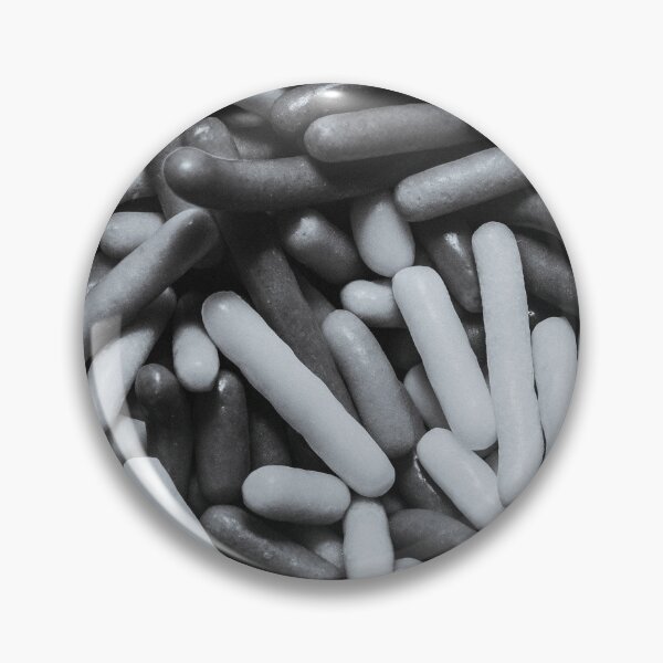 Item preview, Black and White Vermicelli Sprinkles Macro Photograph designed and sold by patternsoup.