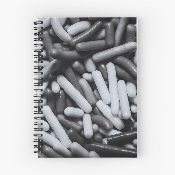 Item preview, Black and White Vermicelli Sprinkles Macro Photograph designed and sold by patternsoup.