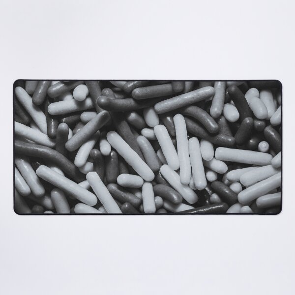 Item preview, Black and White Vermicelli Sprinkles Macro Photograph designed and sold by patternsoup.