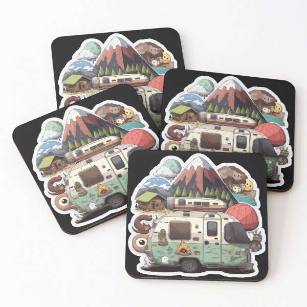 Item preview, Cute Camper - Colorful Cartoon Outoor Adventures designed and sold by Sunchaser World.