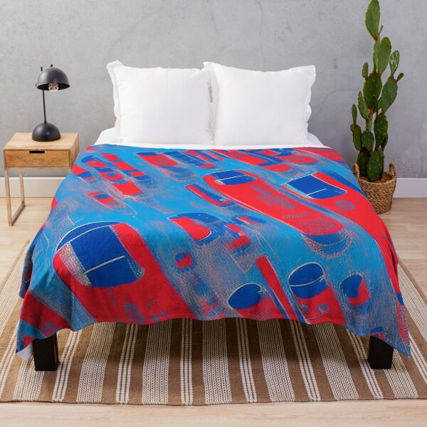 Item preview, Abstract Container Pattern, Red and Blue designed and sold by Canadamarsworks.