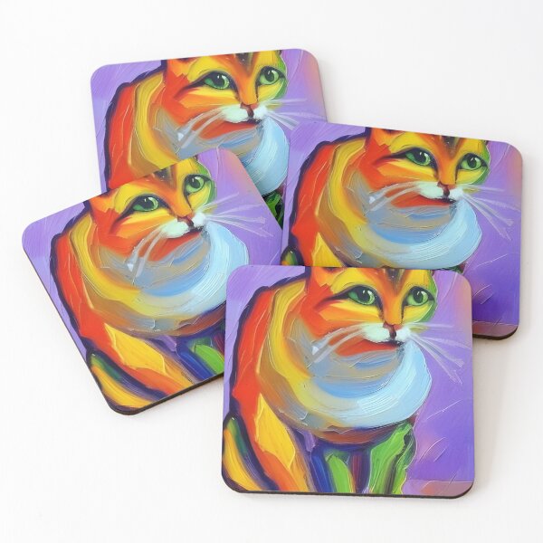 Item preview, Cat in Color - Expressionist Style Feline designed and sold by aviationpeople.