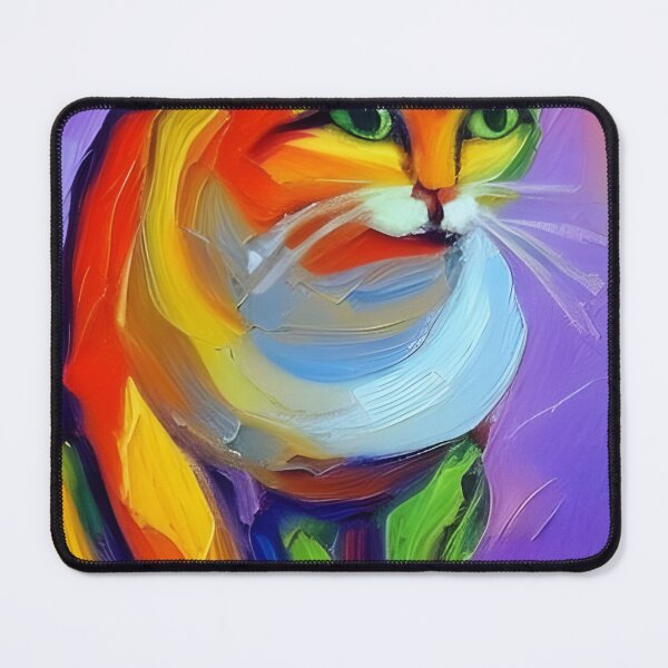 Item preview, Cat in Color - Expressionist Style Feline designed and sold by aviationpeople.