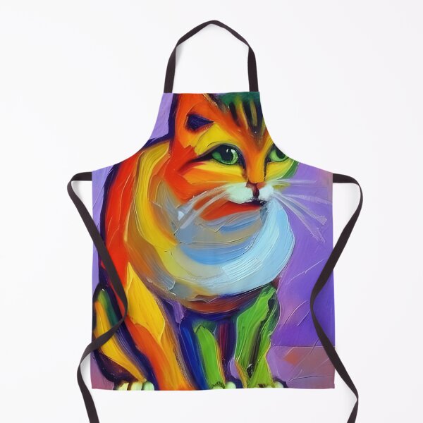 Item preview, Cat in Color - Expressionist Style Feline designed and sold by aviationpeople.