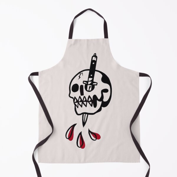Item preview, skull pierced by a blade. designed and sold by tsolya.
